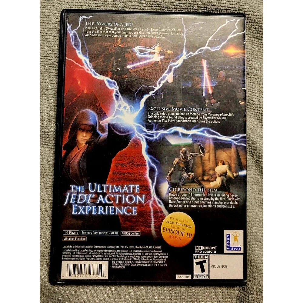 Star Wars: Episode III 3 Revenge of the Sith (Sony PlayStation 2 PS2) Complete